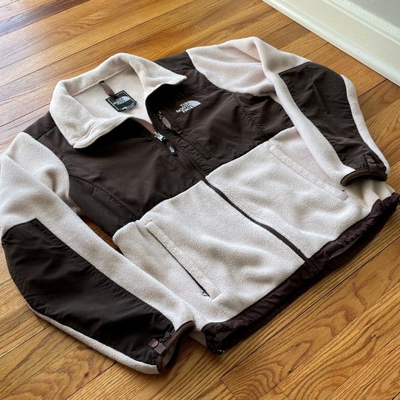 The North Face Light Pink and Brown Denali Fleece Size Medium - Picture 3 of 6